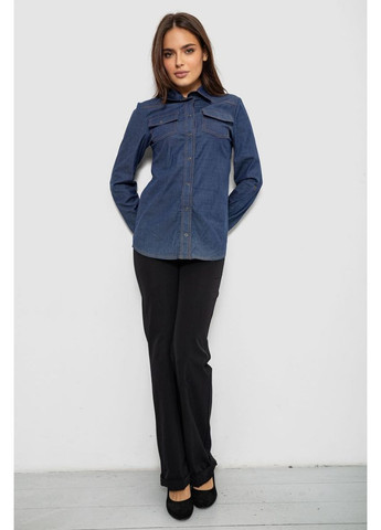 Синяя кэжуал рубашка Ager