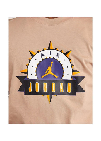 Бежева футболка чоловіча flight mvp tee beige Air Jordan