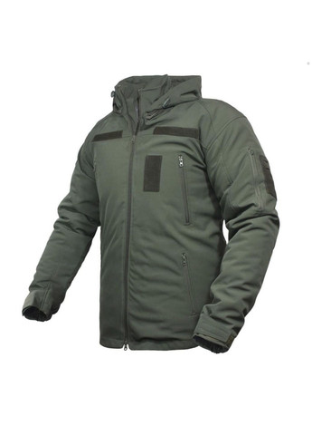 Чоловіча Зимова Куртка SoftShell з підкладкою Omni-Heat олива розміри 46-60 No Brand (368900604)
