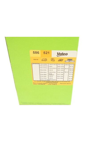 Фільтр масляний MERCEDES C-CLASS C 220 D 586521 Valeo (366171551)