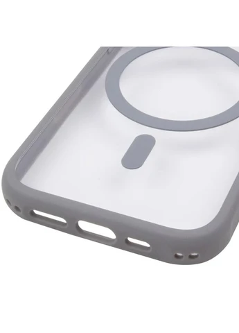 Чехол накладка GETMAN Moon Clear с MagSafe TPU+PC для Apple iPhone 16 6.1" серый No Brand (402066544)