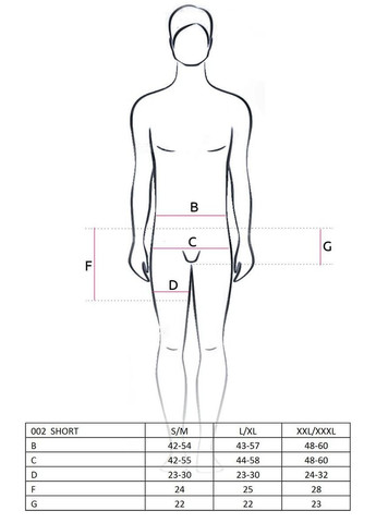 Мужские шорты с блестящим гульфиком 002 SHORT black Passion (297573849)