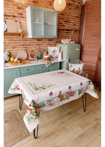 Пасхальная скатерть Веснянка 135х350 см Разноцветный (8243) Art Knit (361784941)