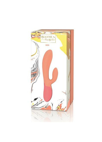 Вібратор-кролик : Xena Peach/Coral, 10 режимів, медичний силікон, подарункове паковання RIANNE S (335394640)