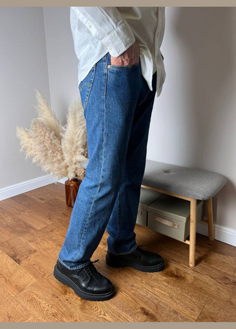 Синие демисезонные прямые брюки Levi's