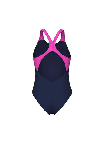 Фіолетовий демісезонний купальник закритий для жінок bright glare swimsuit v back фіолетовий Arena