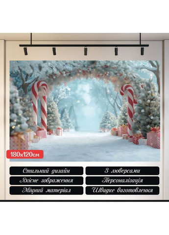 Фотозона Конфетка арка в розово-голубом стиле – №46589 Vinylpex (369930222)