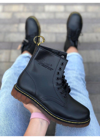 Черевики жіночі та чоловічі Dr.Martens 1460 Black Доктор Мартінс (Хутро) No Brand (366072192)
