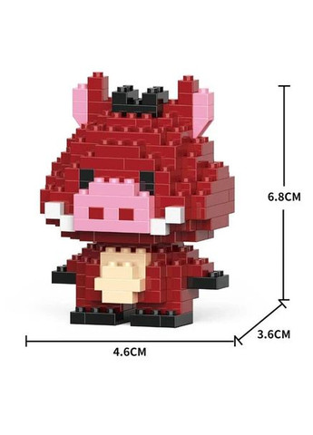 Детский 3D конструктор / пазл "Пумба" развивающий высотой 6.8 см Bricks (370802657)