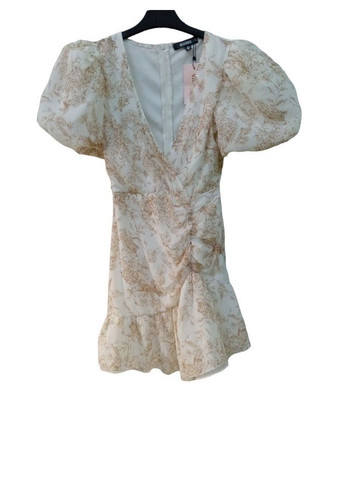 Молочное кэжуал платье с микро-дефектом Missguided с цветочным принтом