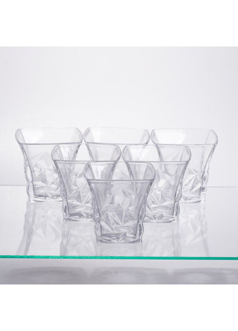 Набір для напоїв графин та 6 склянок для напоїв із товстого скла прозорий 64486-26 (A-046971) Yiwu (370381769)