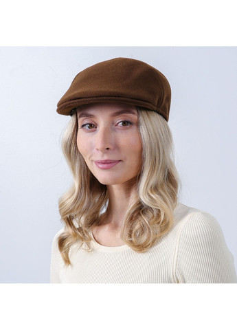 Кепка реглан жіноча кашемір коричнева АЛЬФІ LuckyLOOK 925-885 (362556394)