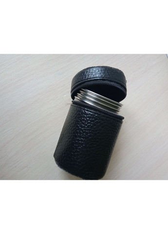 Туристичний набір металевих чарок з нержавіючої сталі в чохлі No Brand (366547128)