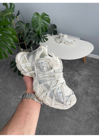 Кроссовки женские Balenciaga 3XL Extreme Lace White Silver | Баленциага 3XL Экстрим белые No Brand белые демисезоны (354700429)