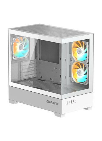 Корпус C201 Panoramic Tempered Glass Ice без БЖ (GB-C201PI) Gigabyte (347586412)