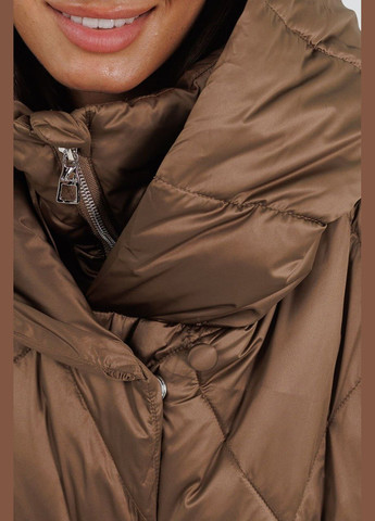 Кавова зимня зимова куртка-пуховик Lora