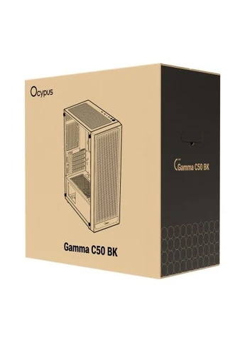 Корпус для ПК (GAMMA-C50-BKG000XX-GL) Ocypus GAMMA C50 BK (380507287)