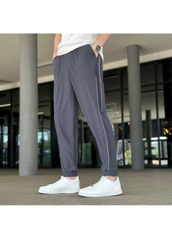 Графитовые повседневный демисезонные джоггеры брюки Pobedov