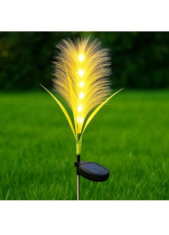 Садовий вуличний декоративний LED ліхтар світильник очерет на сонячній батареї з теплим білим світлом 70 см (480691-Prob) Unbranded (340711357)