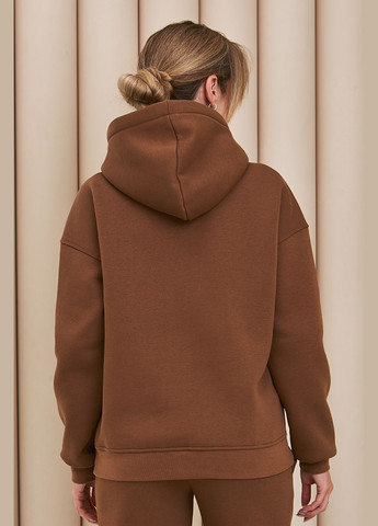 Теплий костюм для вагітних та годуючих з худі трикотажний кольору мокко Юла мама (306543453)