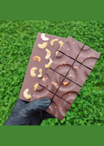 Молочний шоколад 55% на меду, крафтовий з горіхами кеш’ю 80 грам МЕД ПОШТОЮ (322149060)