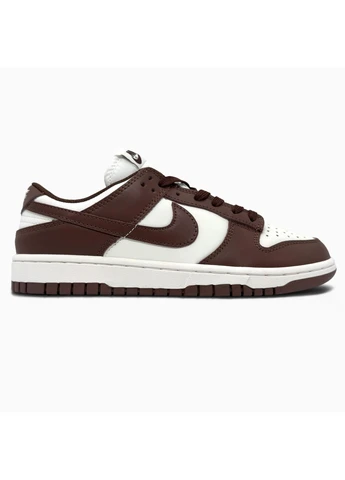 Белые демисезонные кроссовки мужские nike sb dunk low brown/white найк сб данк белые No Brand