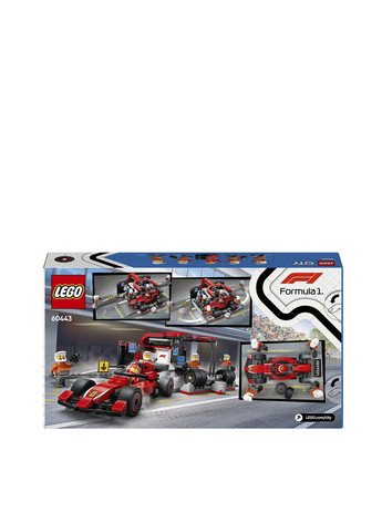 Конструктор City Піт-стоп і піт-екіпаж F1 з болідом Ferrari колір різнокольоровий CB-00271843 Lego (319075514)