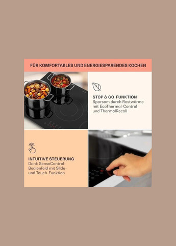 Варочная поверхность Virtuosa 5 Черный (10041116) Klarstein (338194914)