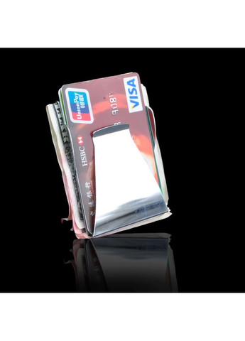 Универсальный зажим для денег/карт из нержавеющей стали «Money clip» с двумя отделениями China (366874544)
