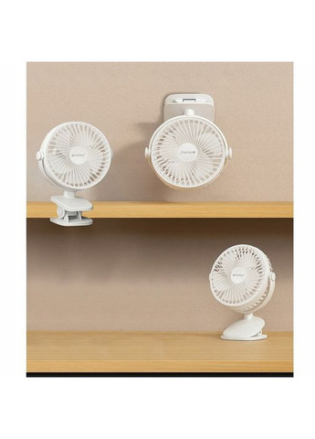 Беспроводной аккумуляторный вентилятор 25566 с зажимом 1200 мАч USB-C белый RUHHY (365820424)