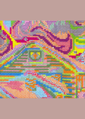 Набор для вышивания по нанесённой на канве схеме "Dream Aurora". AIDA 14CT printed, 34*34 см Joy Sunday (313613232)