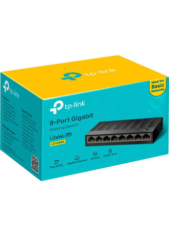 Комутатор мережевий LS1008G TP-Link (302660278)