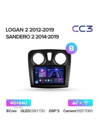 Штатная магнитола CC3 4GB+64GB 4G+WiFi Renault Logan/Sandero (2012-2019) Teyes (378926369)