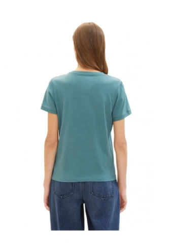 Футболка Women's Summer Blouse Short Sleeve 1041288-10697 Зелений 1041288-10697 Tom Tailor - (386422035)