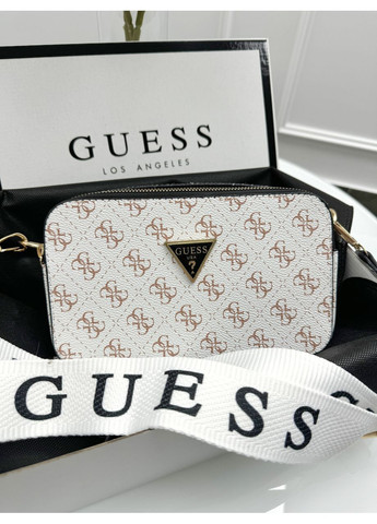 Сумка женская белая+ белая вставка кросс-боди No Brand (369935067)