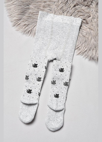 Колготы детские махровые для девочки серого цвета Let's Shop (302947747)