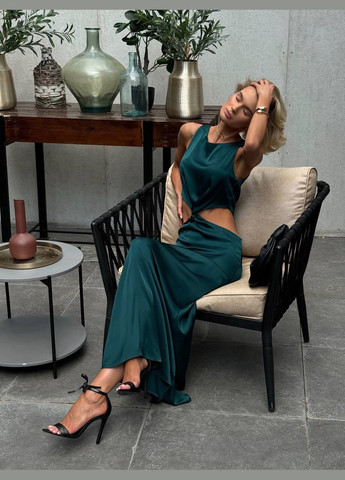 Зеленое платье Chenille