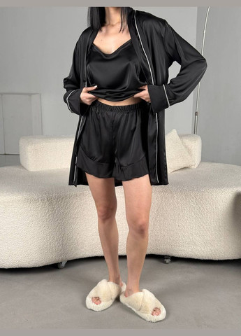 Черная всесезон пижама женская Україна