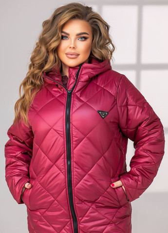 Бордовая зимняя теплая и сильная зимняя куртка куртка-пальто No Brand