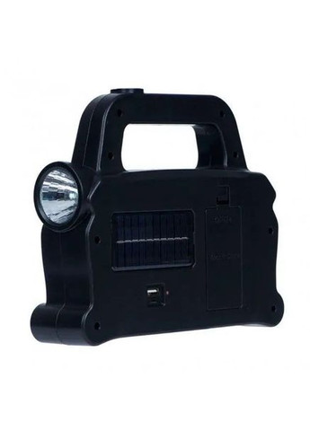 Ліхтар акумуляторний сонячна батарея кемпінговий переносний 3 режими Hurry-bolt HB-6169 Чорно-зелений Solar (299337497)