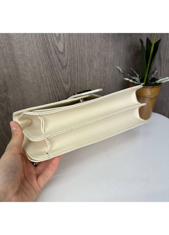 Жіноча міні сумочка клатч на плече з ланцюжком молочний ProDobro (363259199)