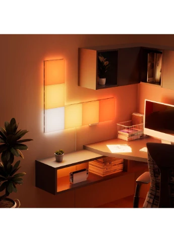 Умные световые панели Blocks Squares Smarter Kit с поддержкой HomeKit и Matter, 6 шт. (N8100K02-6BS) Nanoleaf (385773214)