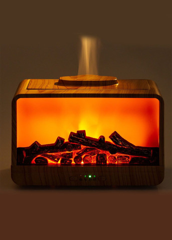 Ультразвуковий зволожувач повітря нічник та аромадифузор 3 в 1 Flame fireplace Камін з підсвічуванням 300 мл Good Idea (285895931)