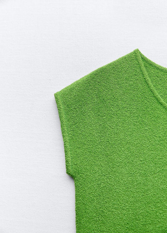 Зелена повсякденний сукня Zara однотонна
