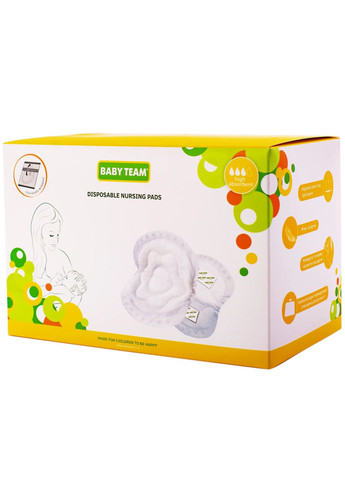 Лактаційні вкладиші Basic, 60 шт. () Baby Team 0025 (328309148)