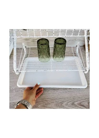 Сушарка з нержавіючої сталі для посуду настільна EB-2109M Біла Edenberg (328089321)