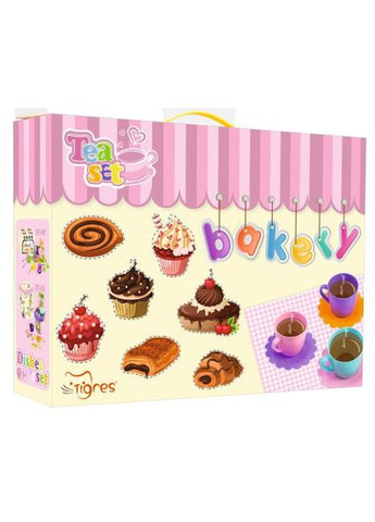 Набор Tigres игрушечная столовая посуда Ромашка 28 эл (39391) Тигрес (364114932)