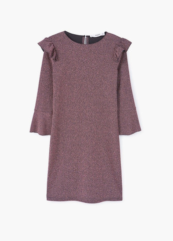 Бордовое кэжуал платье Mango