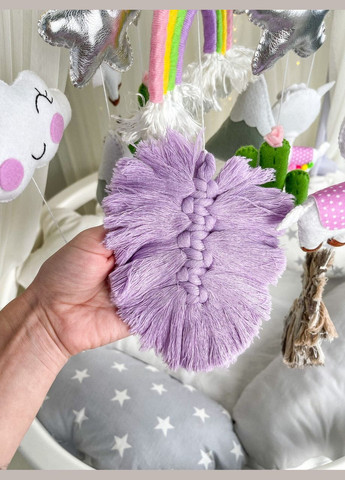 Дитячий музичний мобіль на ліжечко для немовлят WooolyWool «Лама-бохо» з 35 мелодіями No Brand (342758024)