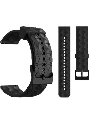 Ремінець Dimond силіконовий для годинника Samsung Galaxy Watch 46 mm SM-R800 - Black Primolux (366820123)